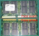 Samsung – 256 Mo SODIMM SDRam PC100 Mhz – PC66 Mhz CL2 Low Density 144pin Testé – Basse Densité – Universelle 16 chips M464S3323BN0-L1L – Occasion